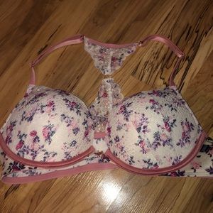 Pink Push up bra
